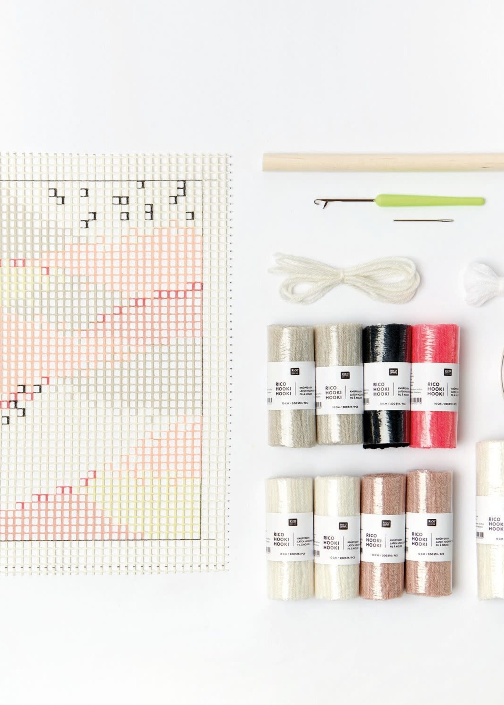 Hooki Hooki knoopset muurhanger neon landschap