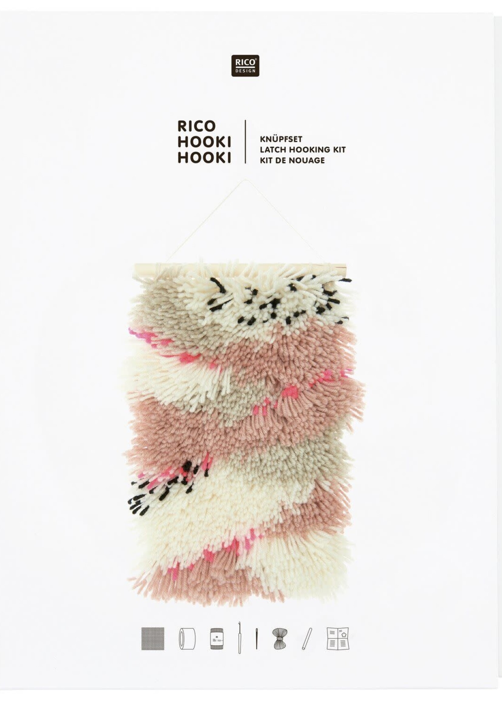 Hooki Hooki knoopset muurhanger neon landschap