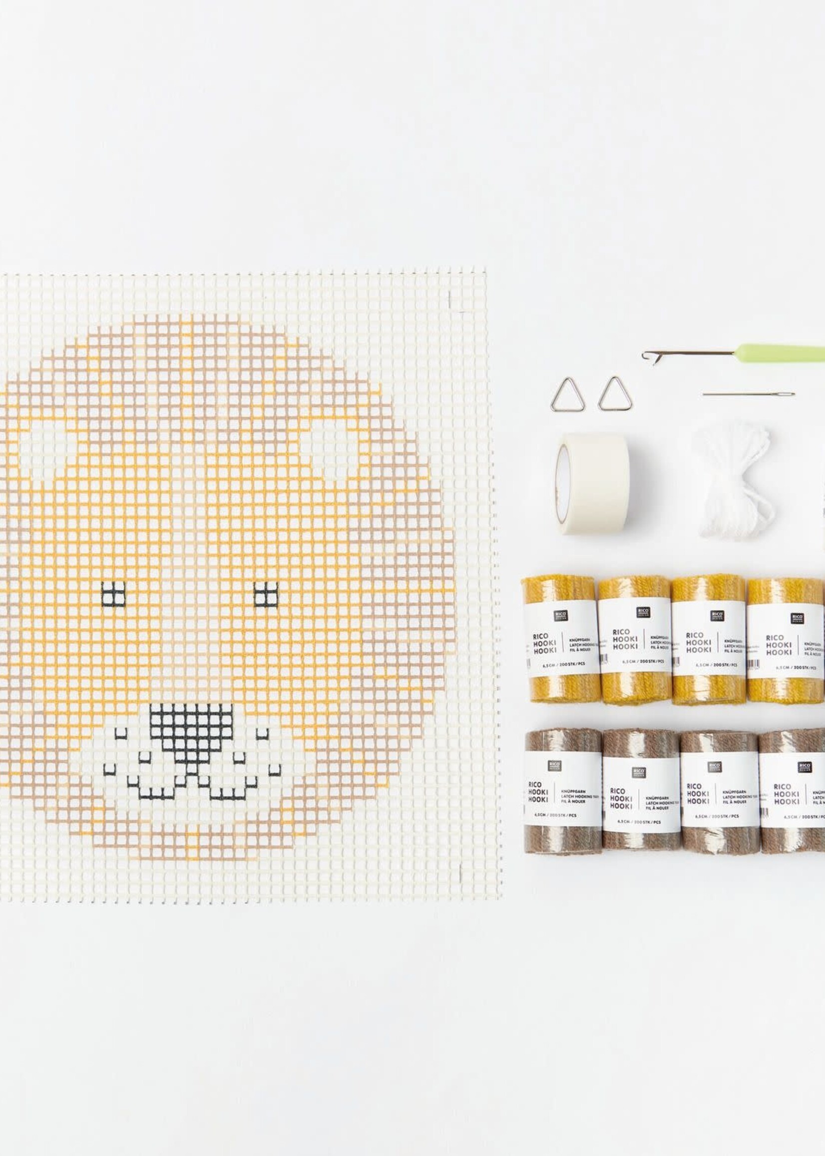 Hooki Hooki knoopset muurhanger leeuw