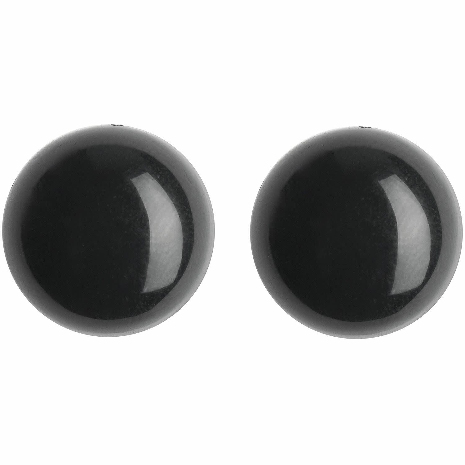 Veiligheidsogen zwart 2 stuks -10mm