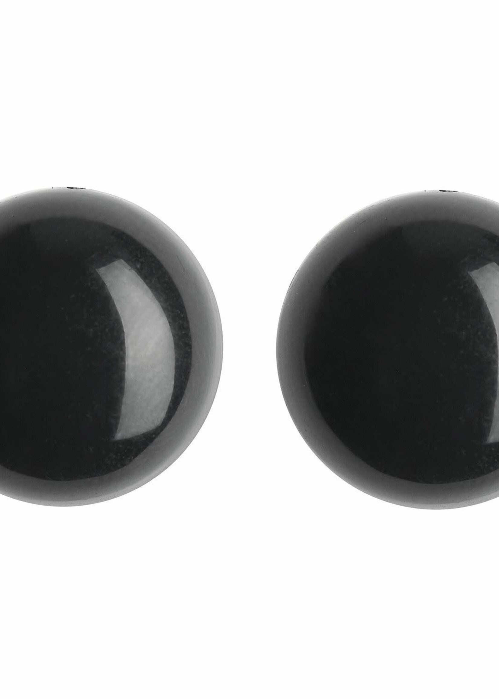 Veiligheidsogen zwart 2 stuks -8mm