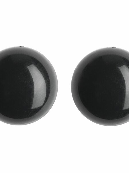 Veiligheidsogen zwart 2 stuks -8mm