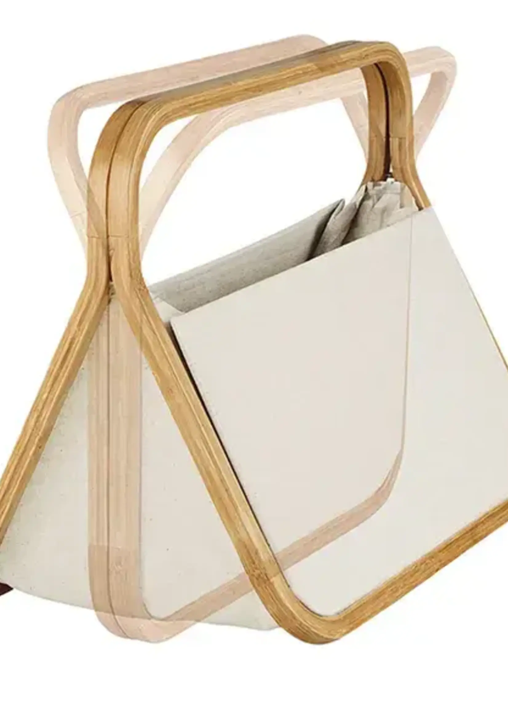 Prym Mand fold en store canvas en bamboe 45x27x37cm