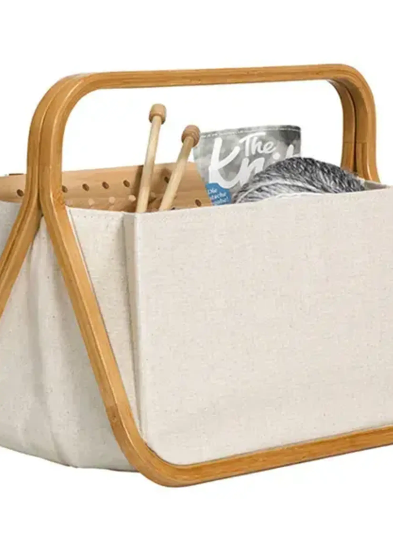 Prym Mand fold en store canvas en bamboe 45x27x37cm