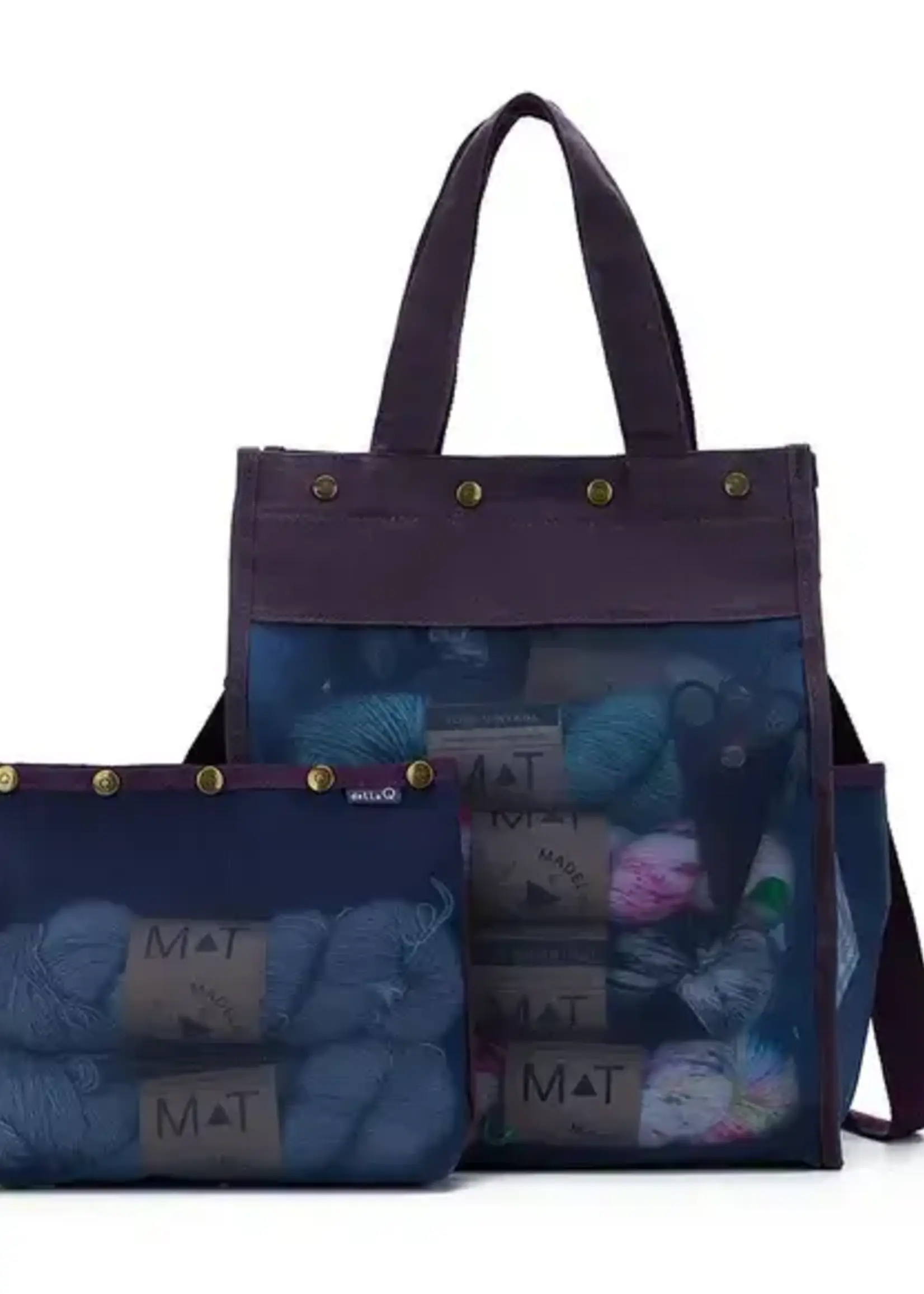 Della Q Della Q Makers Tall Mesh Tote handtas 35x27x15cm paars