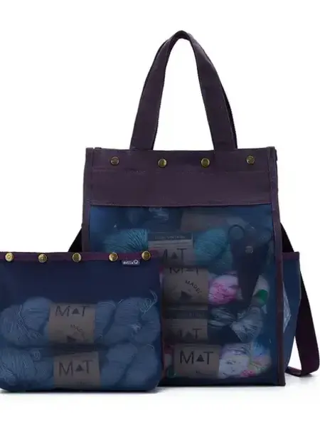 Della Q Della Q Makers Tall Mesh Tote handtas 35x27x15cm paars