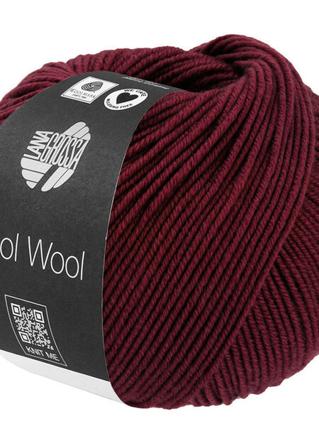Lana Grossa Cool Wool -2124 donkerrozenrood
