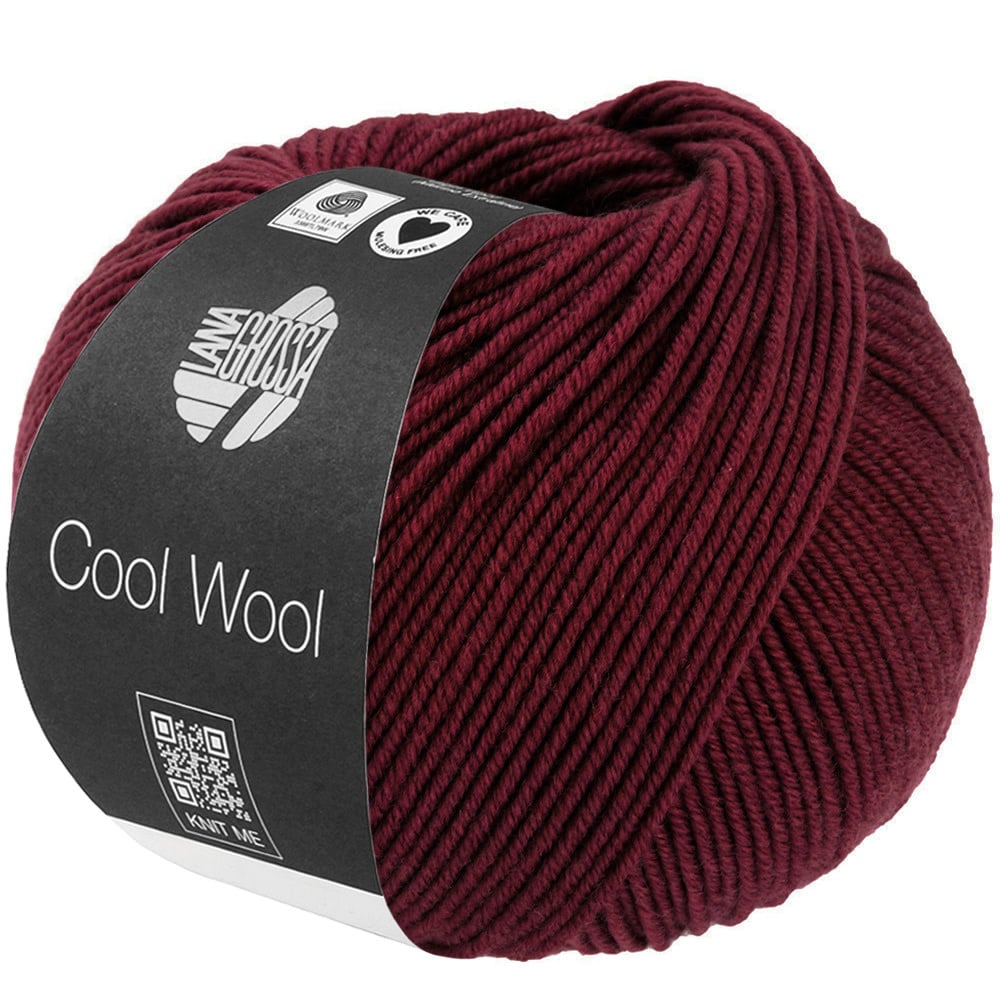 Lana Grossa Cool Wool -2124 donkerroze rood
