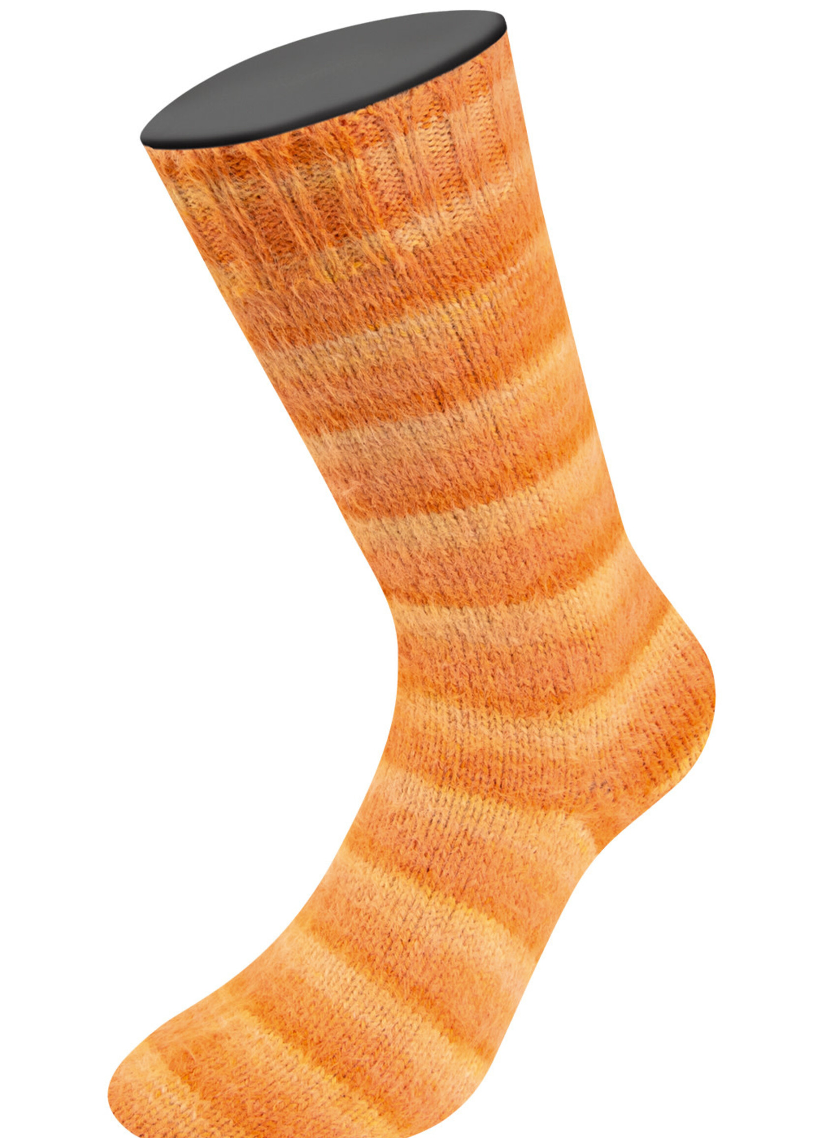 Lana Grossa Cosy Socks Soft Stripes-Lana Grossa -112 Lichtoranje/Mandarijn/Sinaasappel