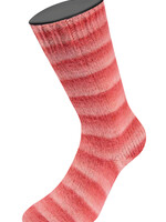Lana Grossa Cosy Socks Soft Stripes-Lana Grossa -113 Zalm/rood/koraal