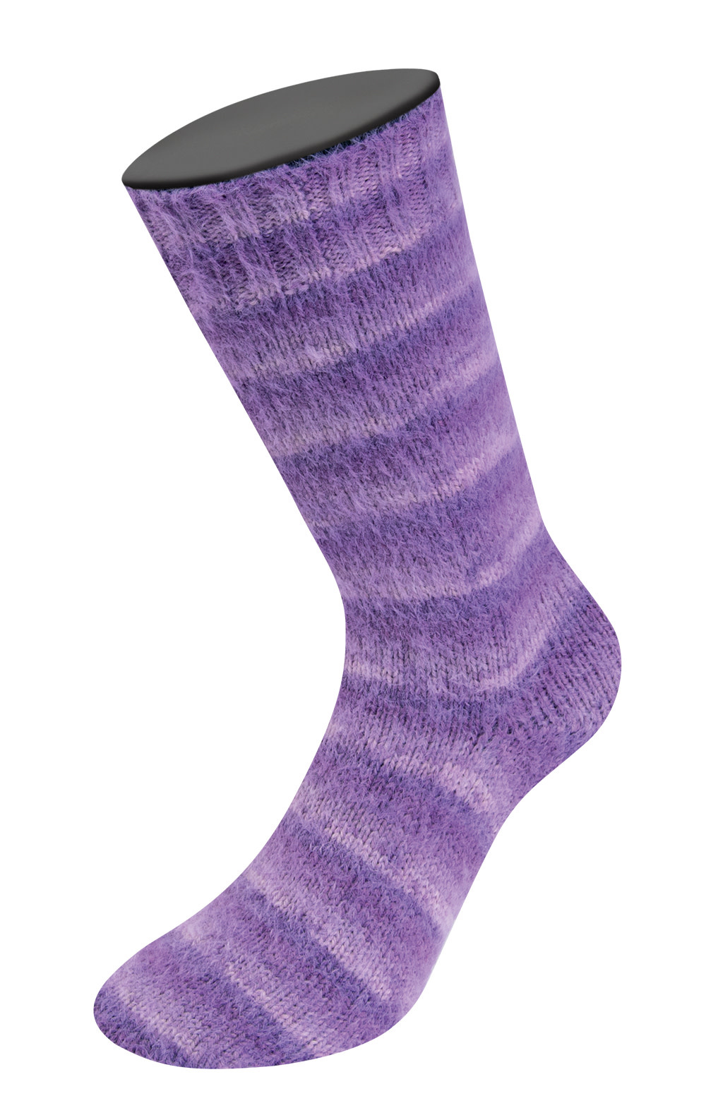 Lana Grossa Cosy Socks Soft Stripes  -114 Lichtpaars/Paars/Violet
