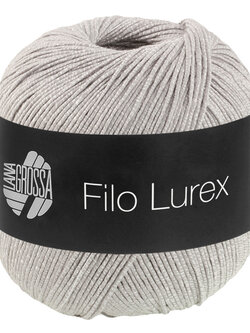 Lana Grossa Filo Lurex -14 lichtgrijs