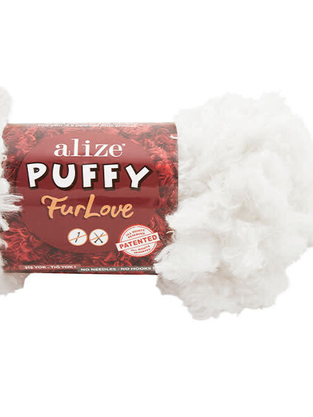 Puffy Fur Love -055 White