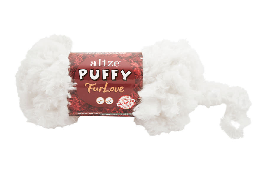 Puffy Fur Love -055 White