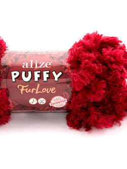 Puffy Fur Love -056 Red