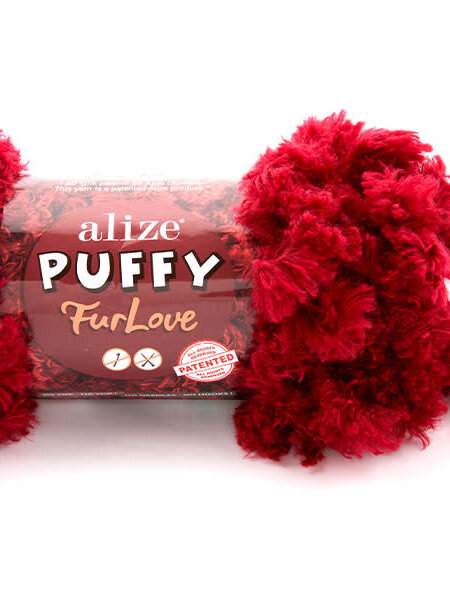 Puffy Fur Love -056 Red