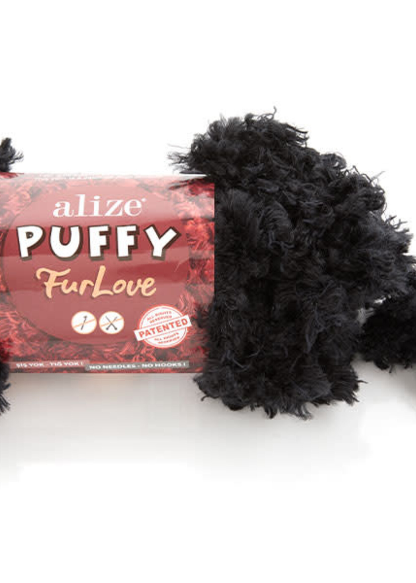 Puffy Fur Love -060 Black