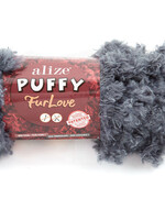 Puffy Fur Love -087 Coal Grey