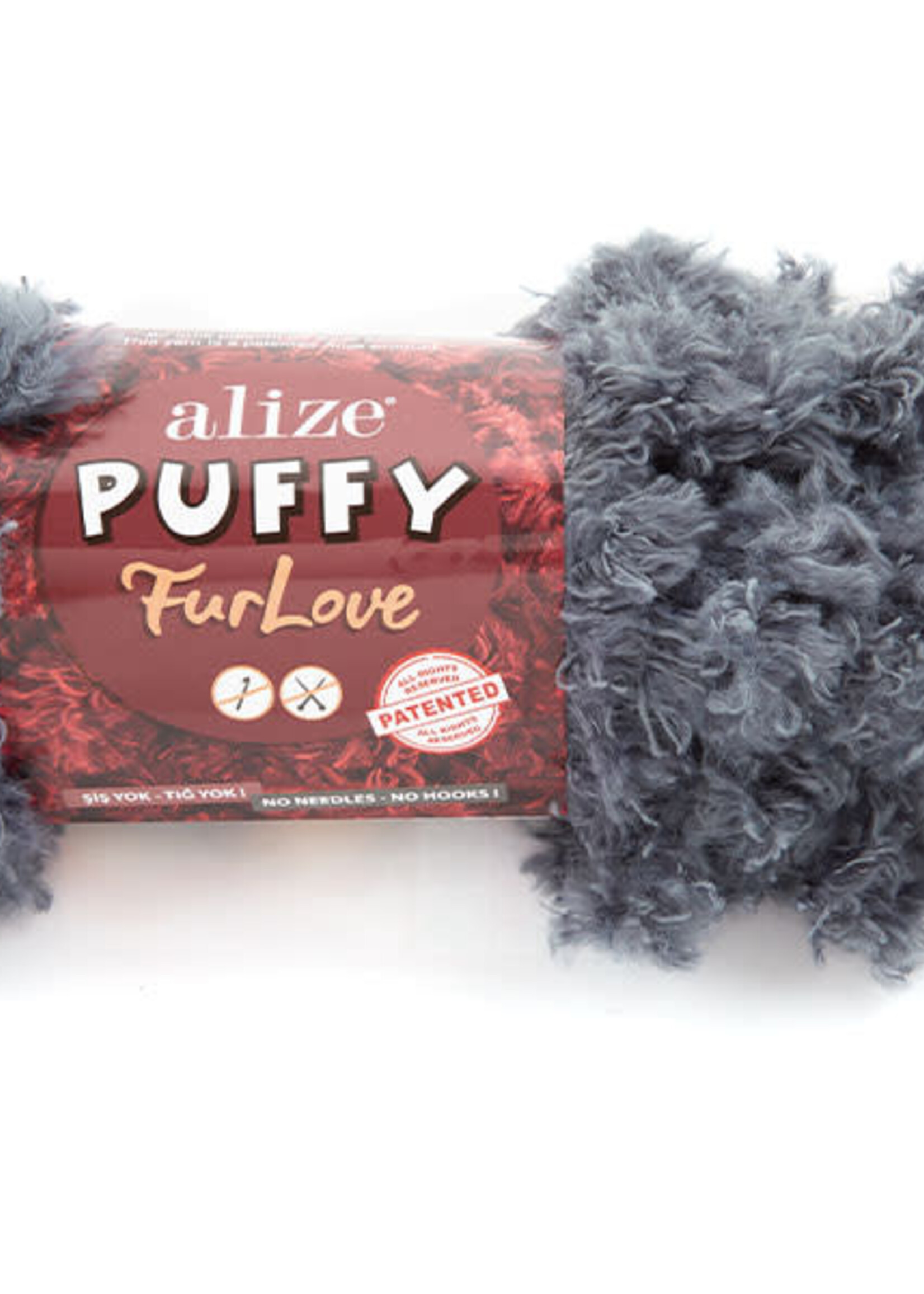 Puffy Fur Love -087 Coal Grey