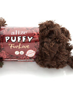 Puffy Fur Love -493 Dark Brown
