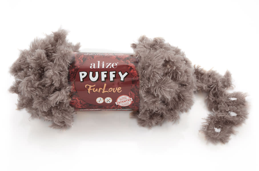 Puffy Fur Love -530 Taupe