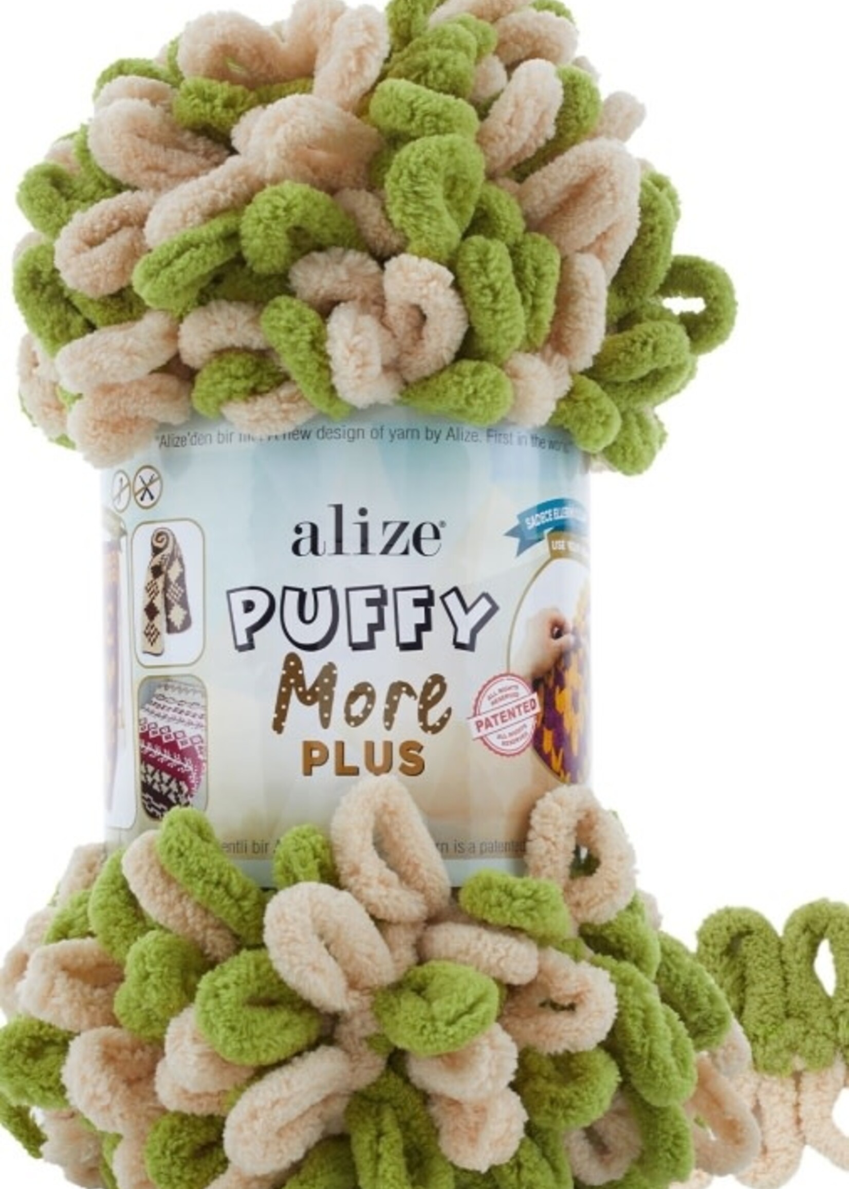 Puffy More Plus 8007 Cream - Green