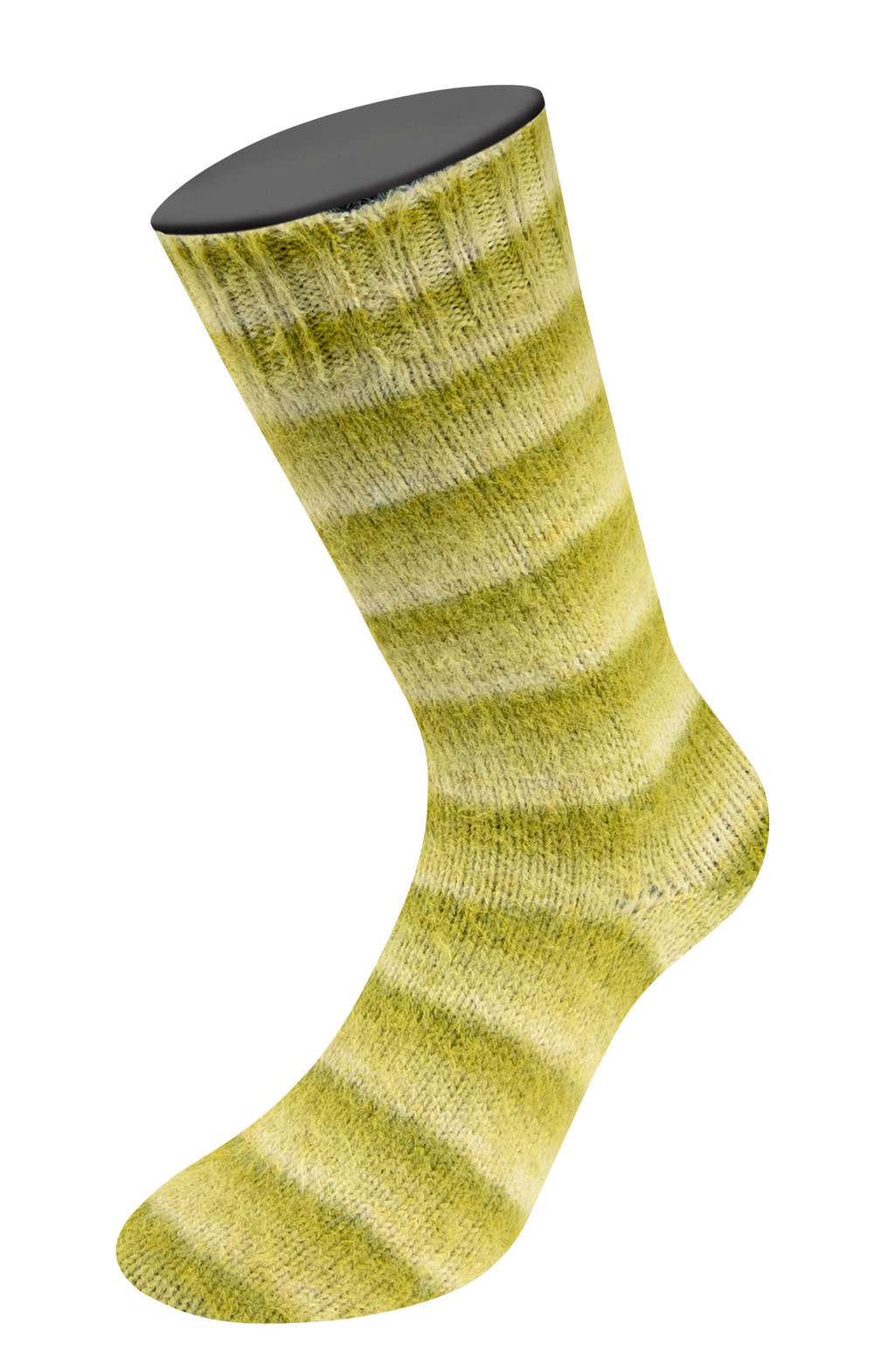 Lana Grossa Cosy Socks Soft Stripes -116 Limoen/Pistache/Lichte olijf