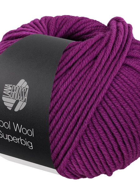 Lana Grossa Cool Wool Superbig Uni -47 roodviolet