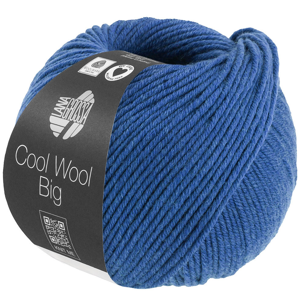 Lana Grossa Cool Wool Big -1703 blauw gemêleerd