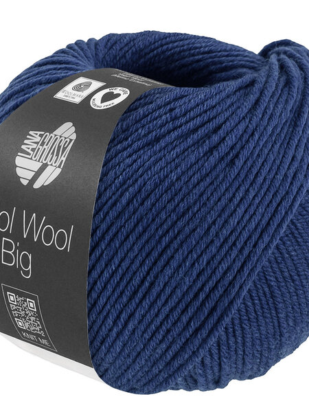 Lana Grossa Cool Wool Big -1704 donkerblauw gemêleerd