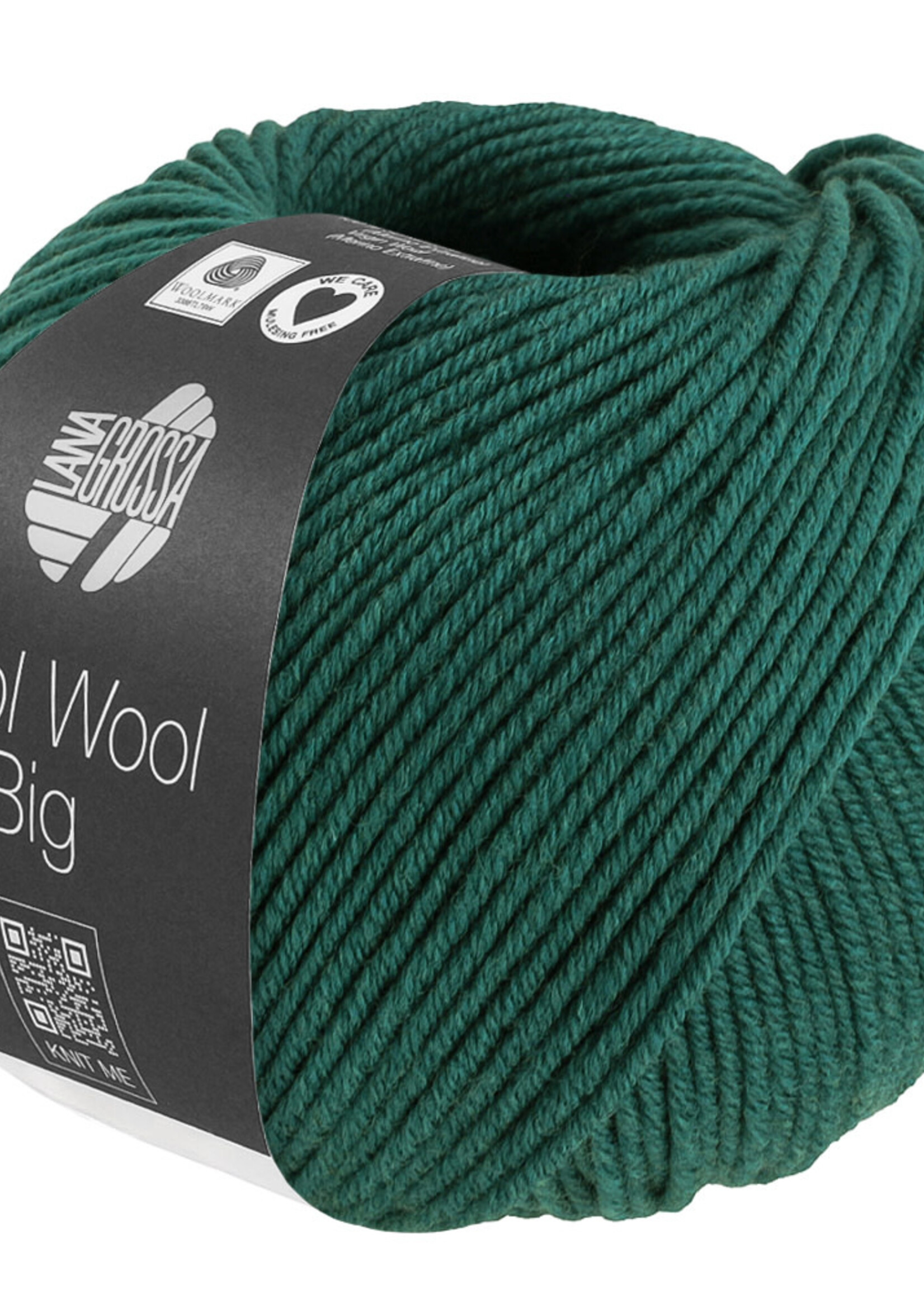 Lana Grossa Cool Wool Big -1705 donkergroen gemêleerd