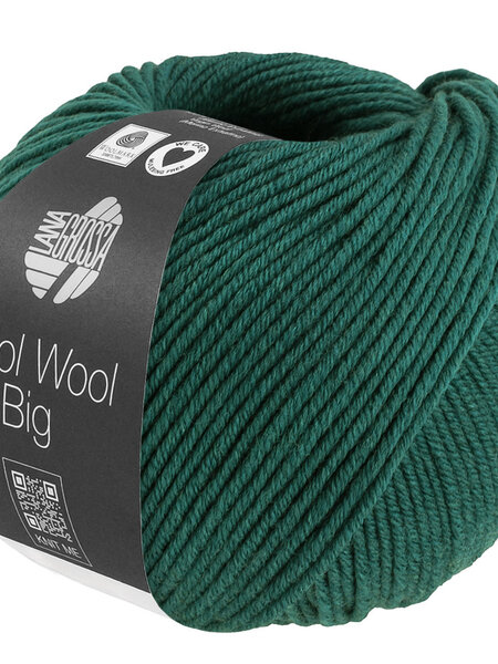Lana Grossa Cool Wool Big -1705 donkergroen gemêleerd
