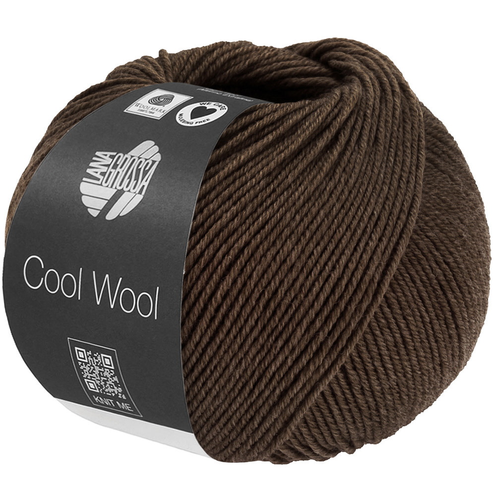 Lana Grossa Cool Wool -1509 grijsbruin gemêleerd