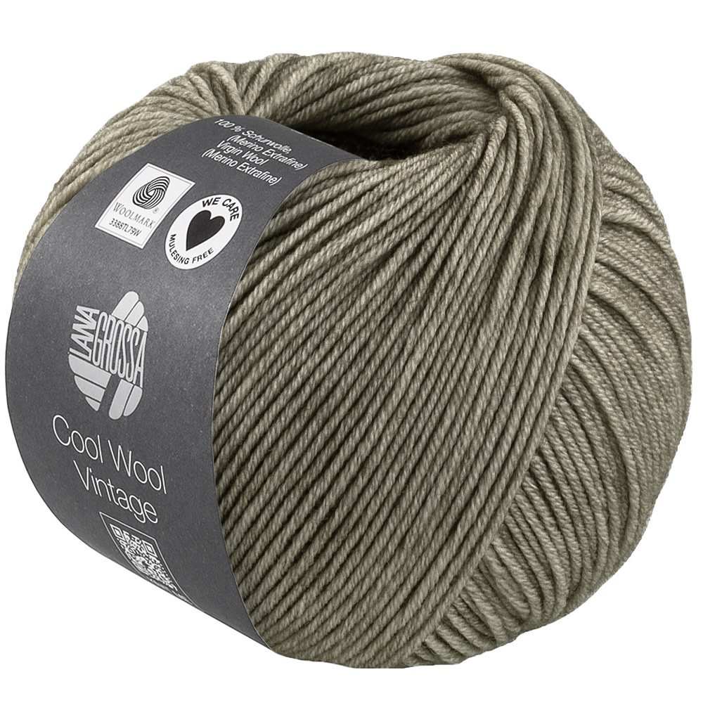 Lana Grossa Cool Wool Vintage -7395 cement grijs