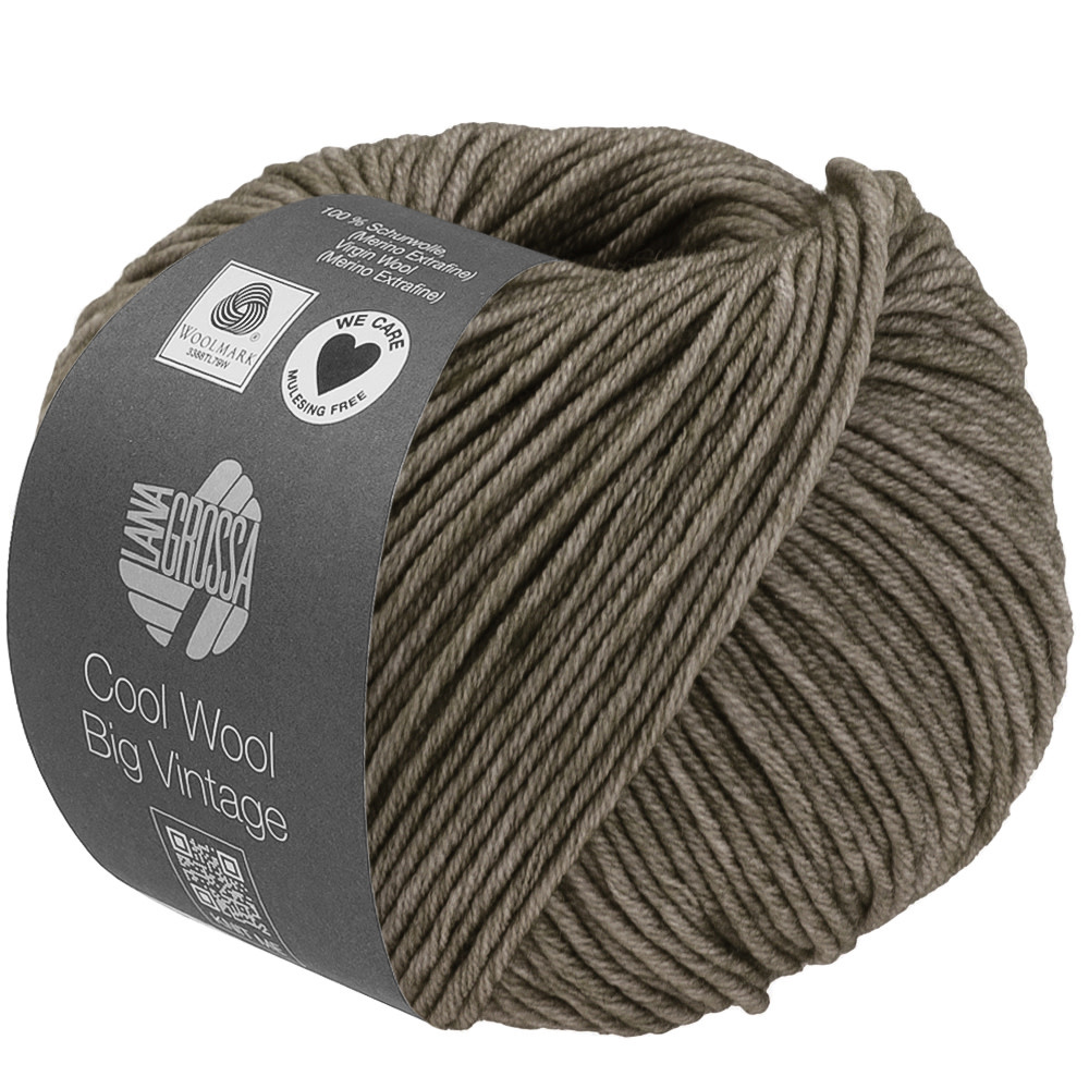 Lana Grossa Cool Wool Big Vintage -7196 grijsgroen
