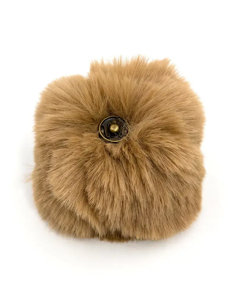Phildar Pompon met drukknop fauve
