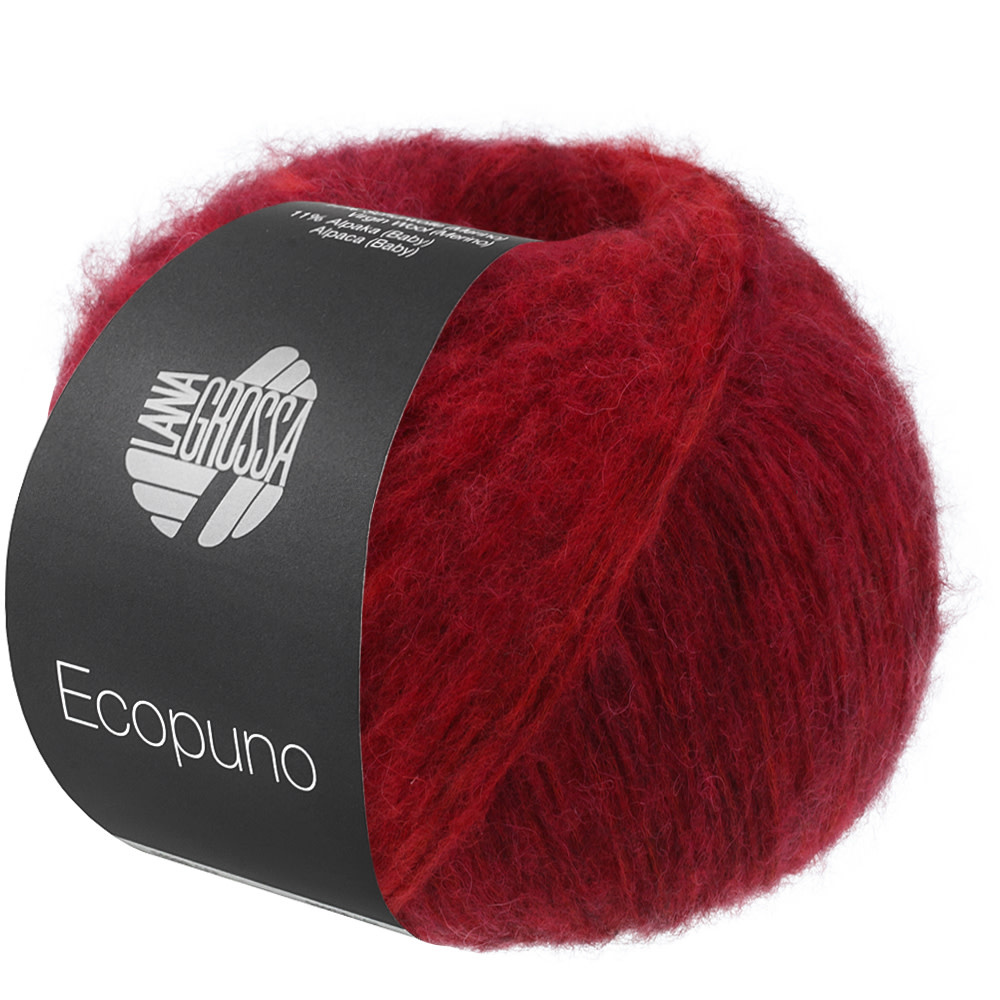 Lana Grossa Ecopuno Sfumato -706 rood/zwart
