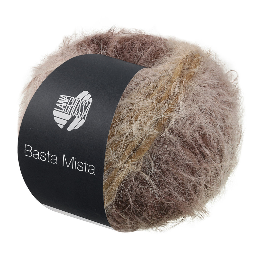 Lana Grossa Basta Mista -118 taupe/grijsbruin/mokka/grijs/lichtbeige