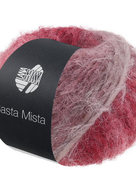 Lana Grossa Basta Mista -119 bordeaux/wijnrood/grijsrood/taupe/grijsbeige