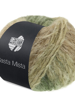 Lana Grossa Basta Mista -120-Jade/Grijs/Resedagroen/Camel/Taupe