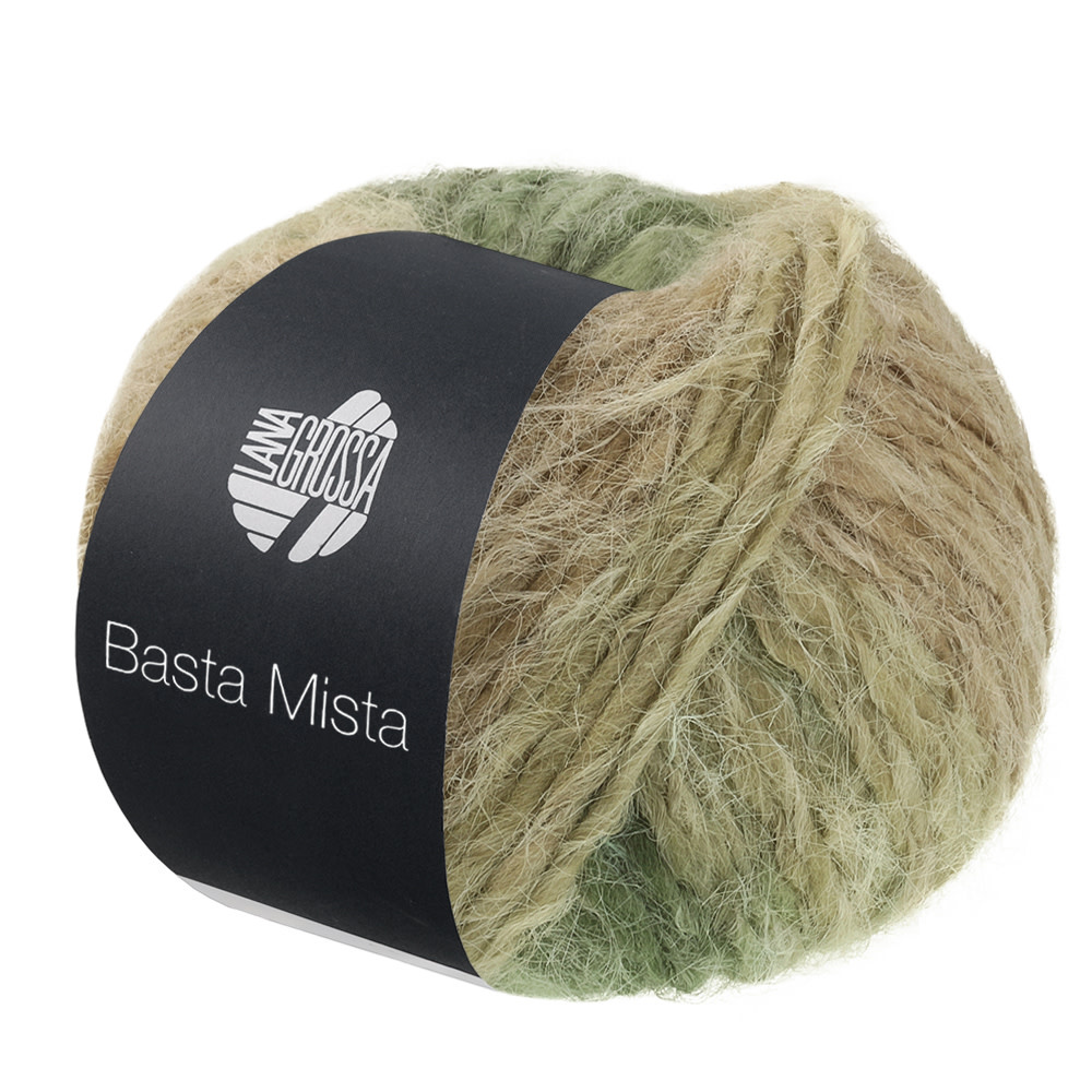 Lana Grossa Basta Mista -120-Jade/Grijs/Resedagroen/Camel/Taupe