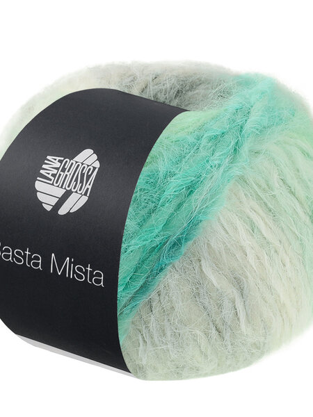 Lana Grossa Basta Mista -121 lichtgrijs/grijs/wit/jade/turkoois/petrol