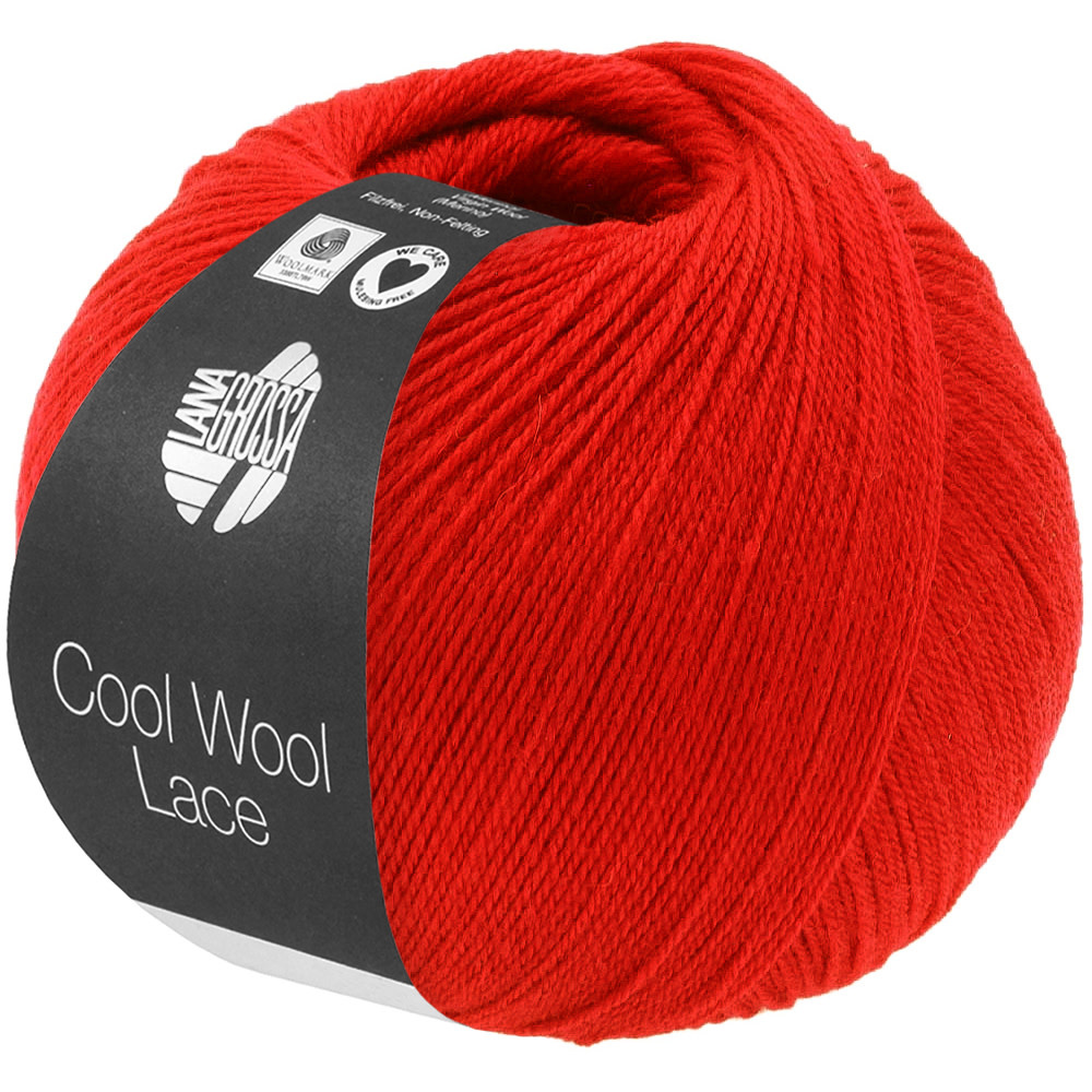 Lana Grossa Cool Wool Lace -68 lichtrood