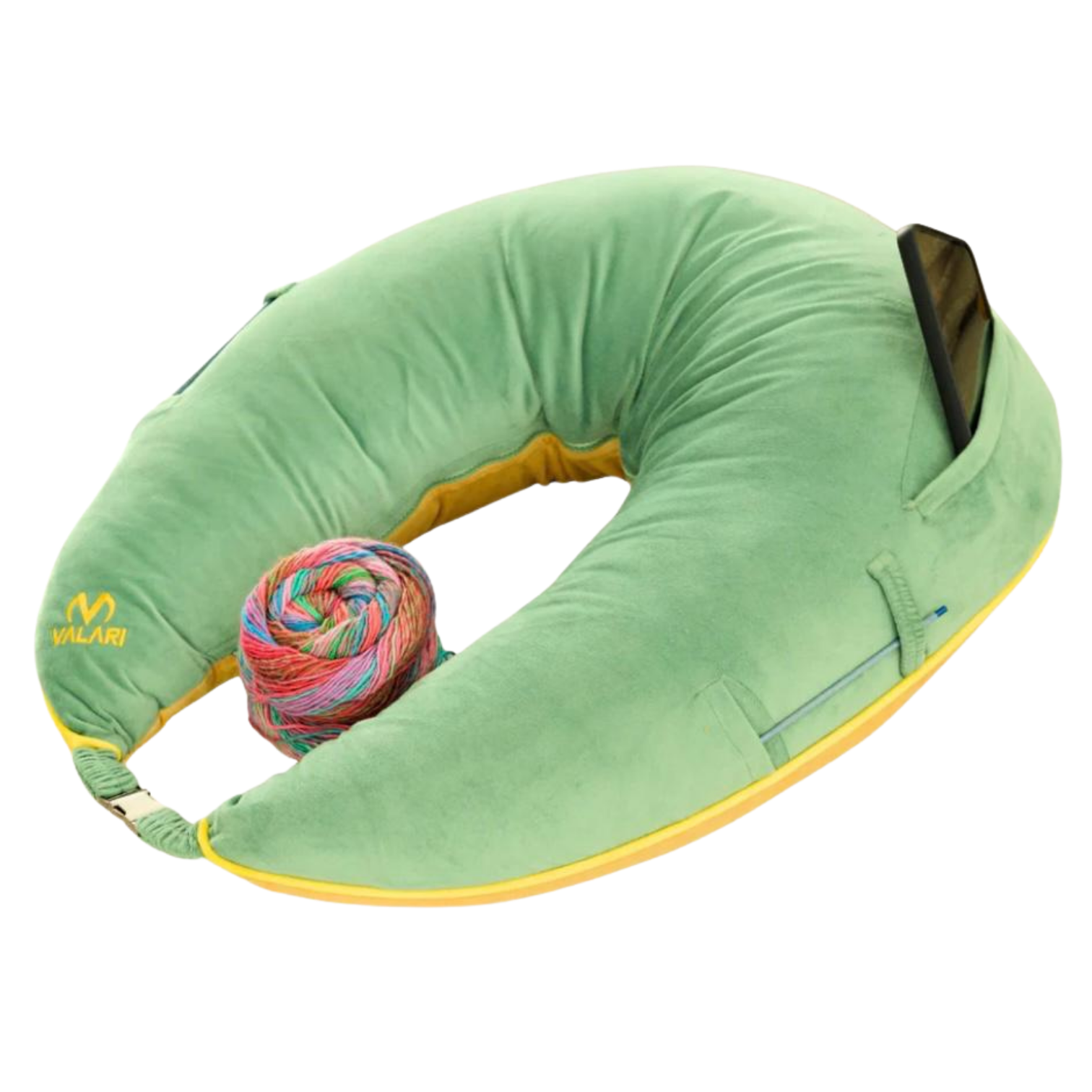 Ergonomisch kussen voor haken, breien en knutselen