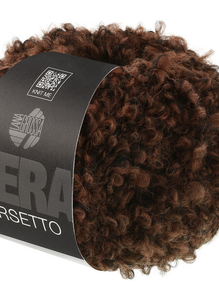 Lana Grossa Orsetto Moulinè -103 bruin/zwart