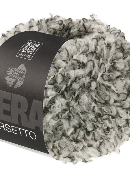 Lana Grossa Orsetto Moulinè -105 zwart/ruwwit