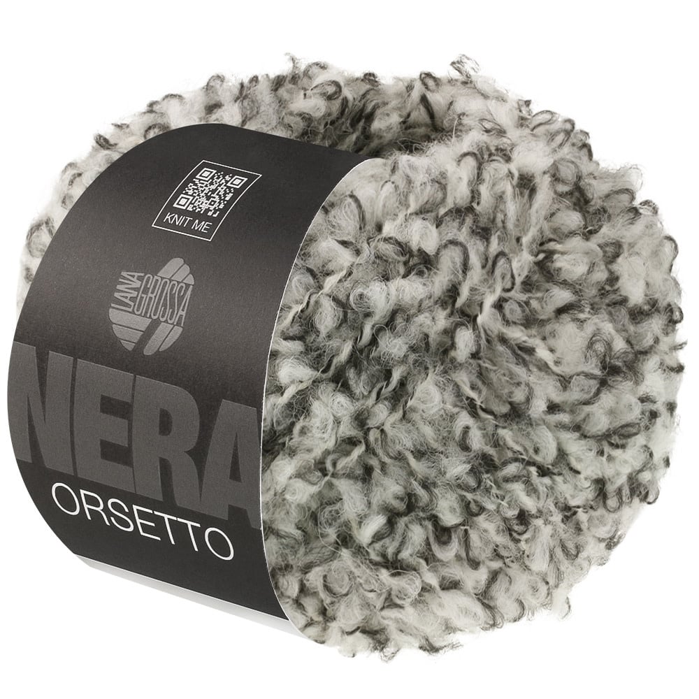 Lana Grossa Orsetto Moulinè -105 zwart/ruwwit
