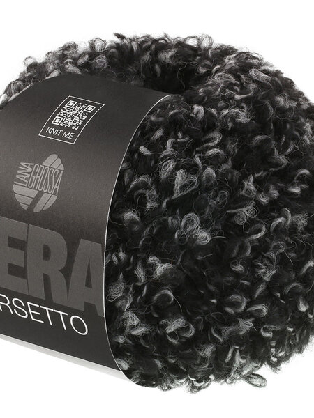 Lana Grossa Orsetto Moulinè -106 zwart/grijs