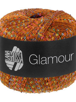 Lana Grossa Glamour -104 oranjebruin
