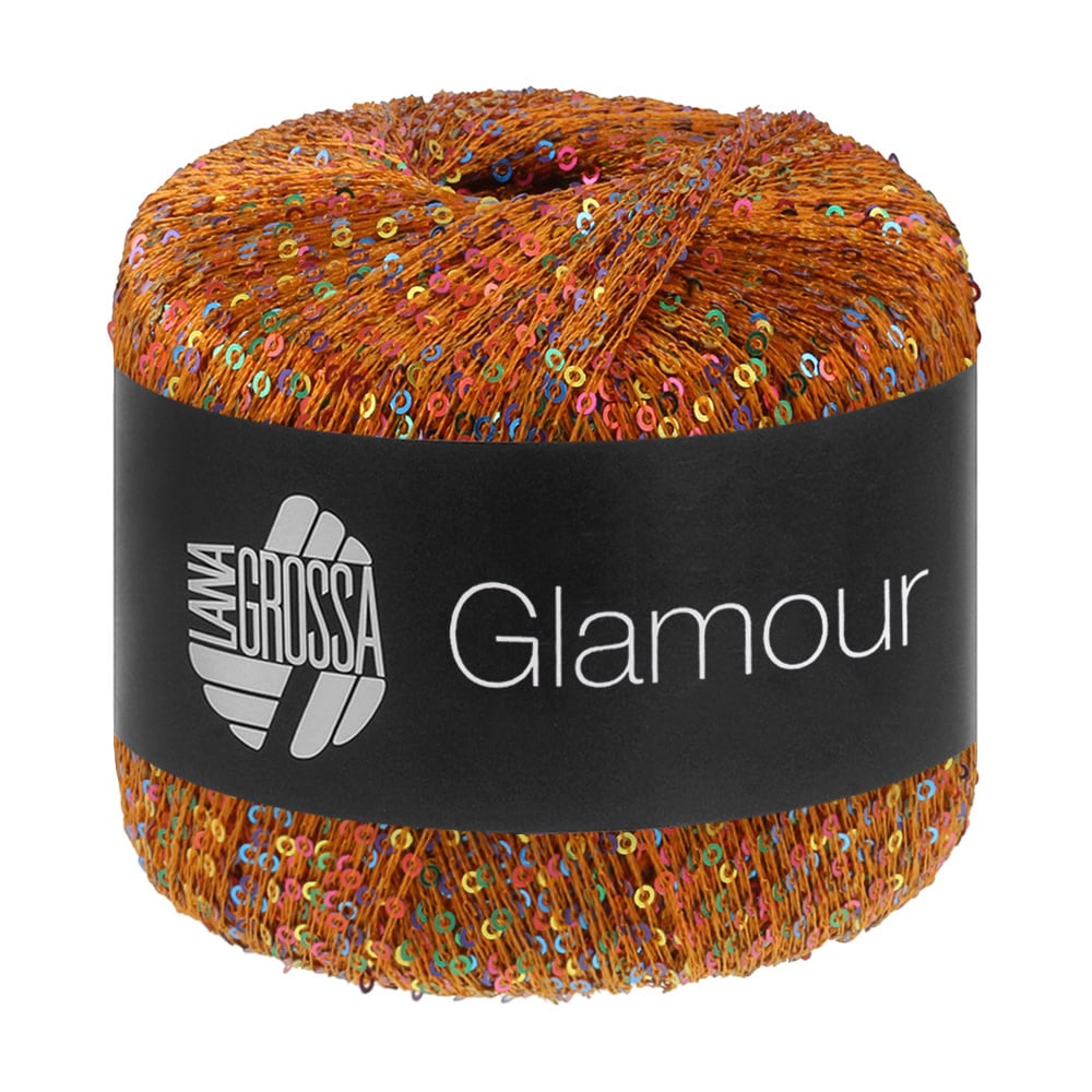 Lana Grossa Glamour -104 oranjebruin